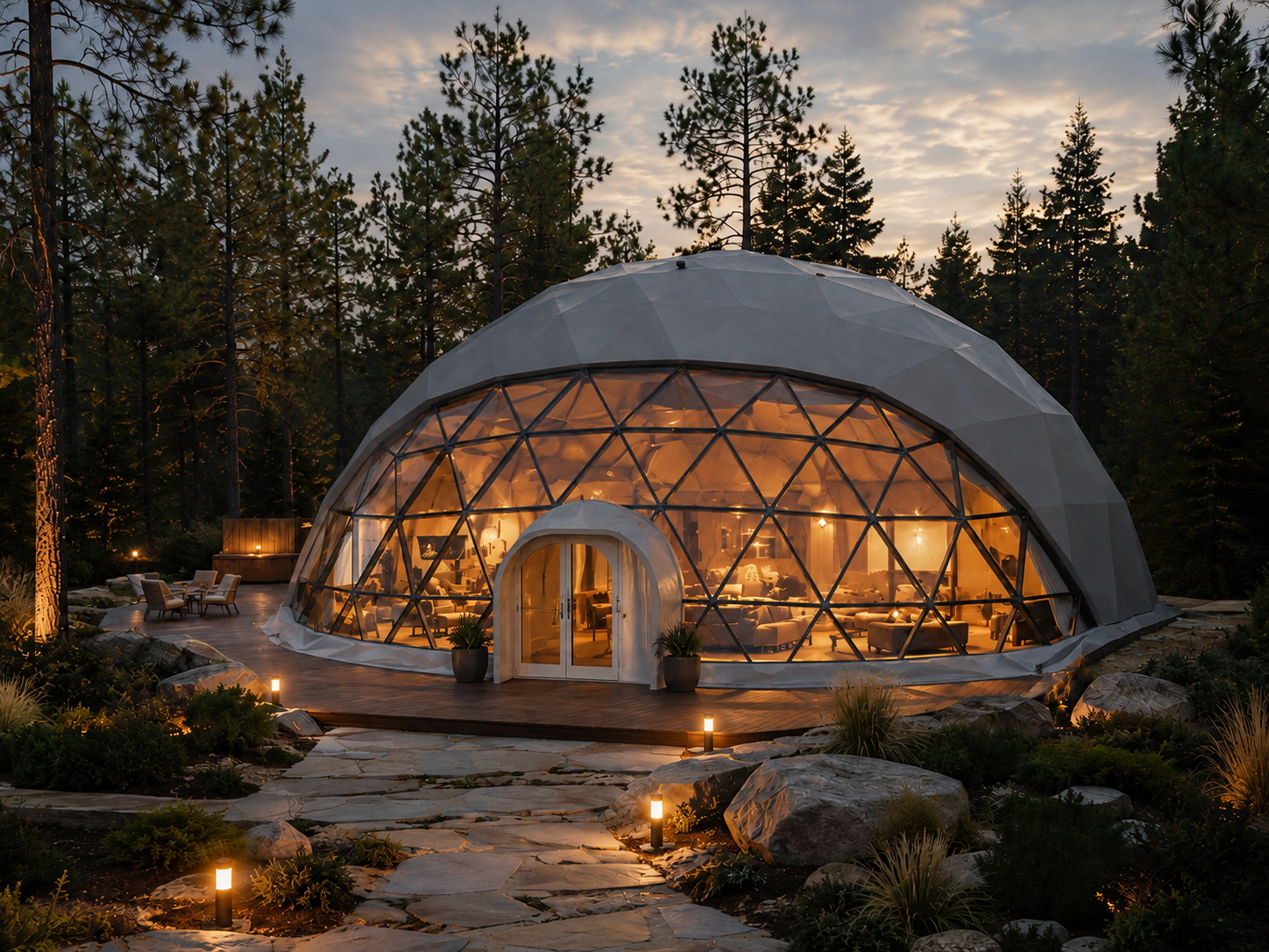 GEODOMAS glamping kupolas gamtoje